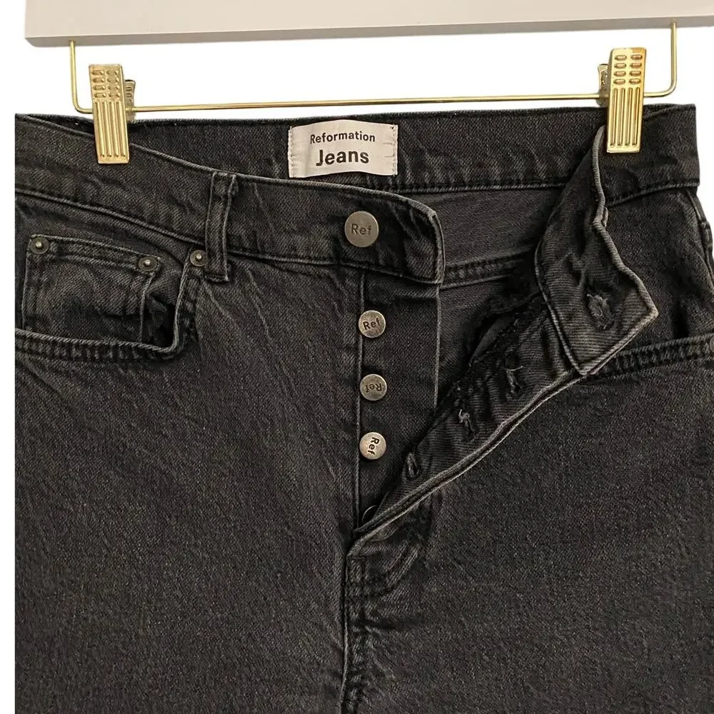 Reformation High Rise Black Jean skinny size 28 - Picture 4 of 7